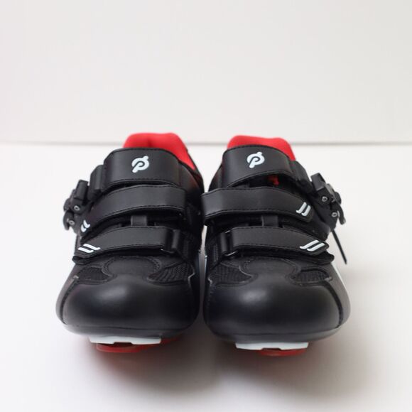 Peloton Black and Red Cycling Shoes With Cleats Unisex Sz 39 - Picture 9 of 11